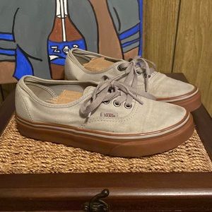 Vans -Gray w/ Peanut Butter Bottom